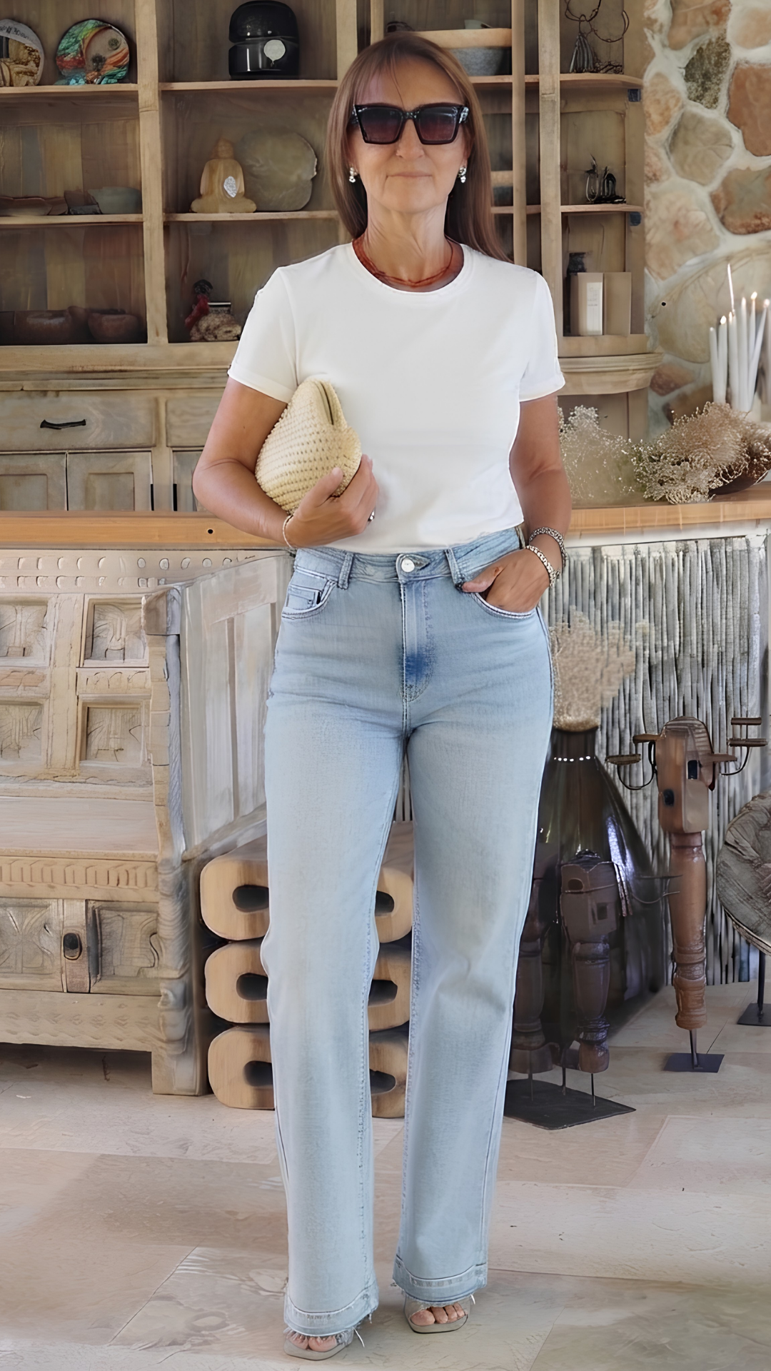 Buz Mavi Tensel Jean